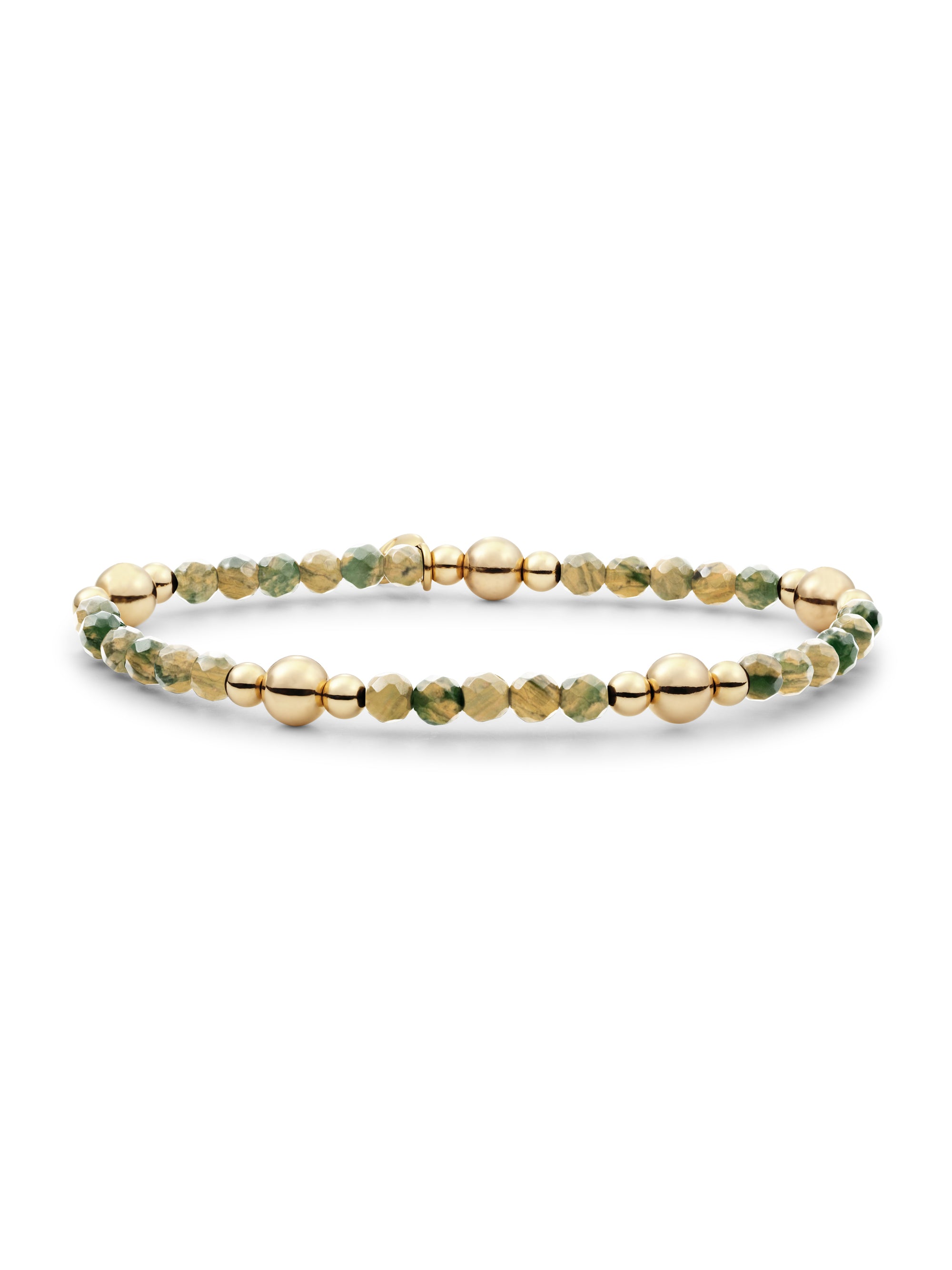 Ya'an Green Jade Bold Mix Armband