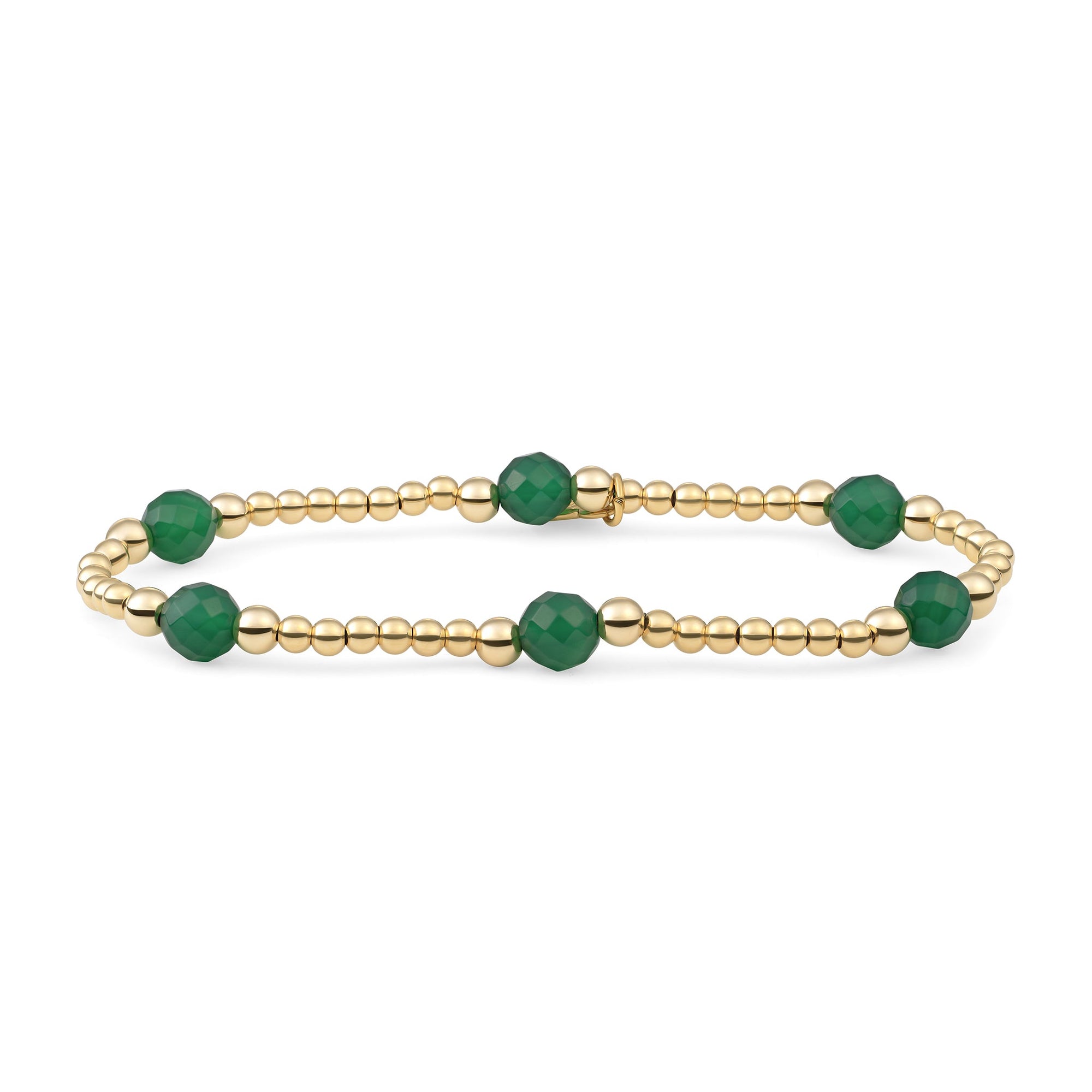 gouden armband met kralen voor dames