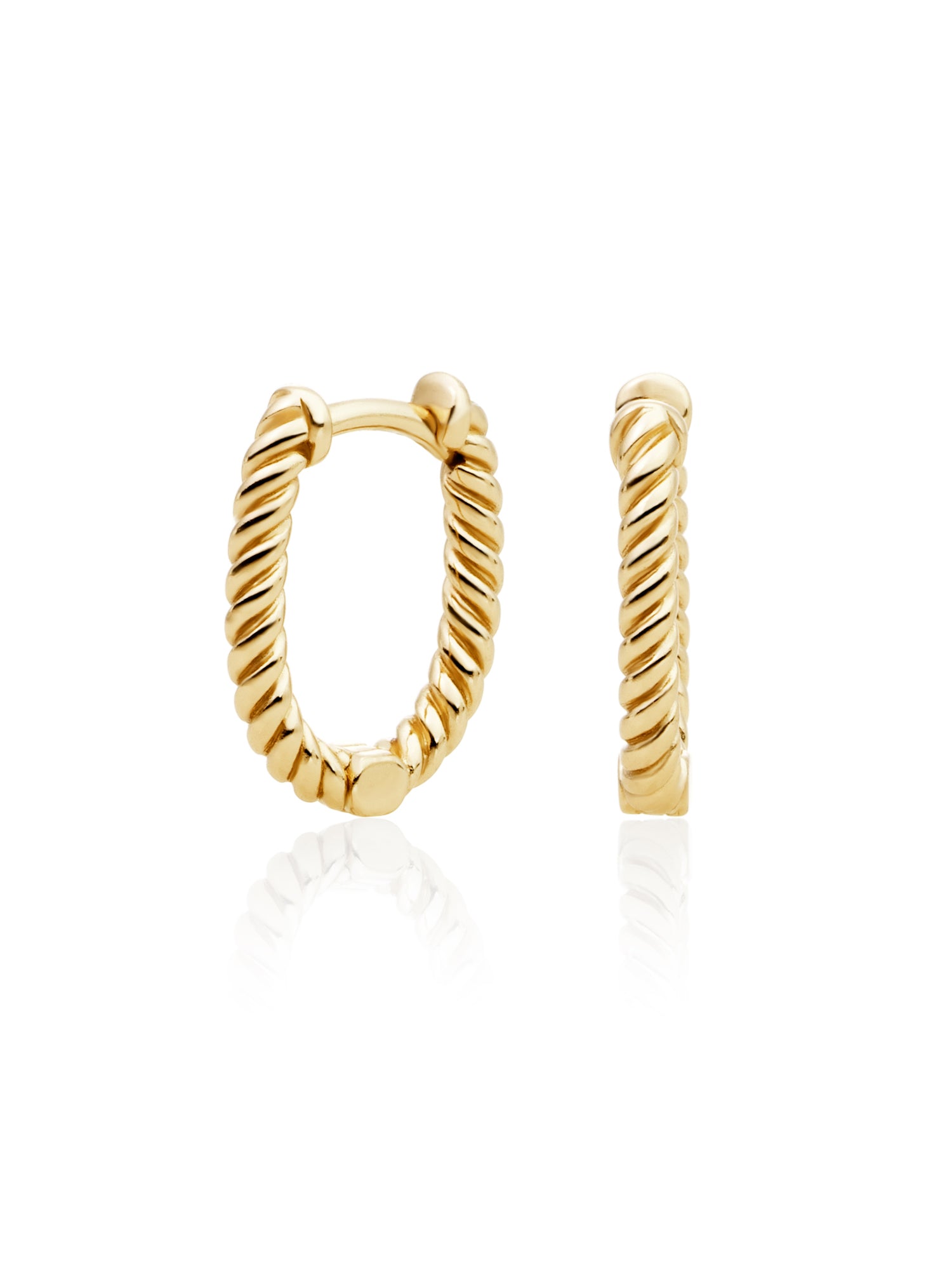 Twist oorbellen | Goudkleurig