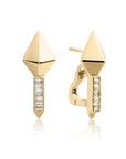 Pyramid Edge Oorbellen | Goudkleurig