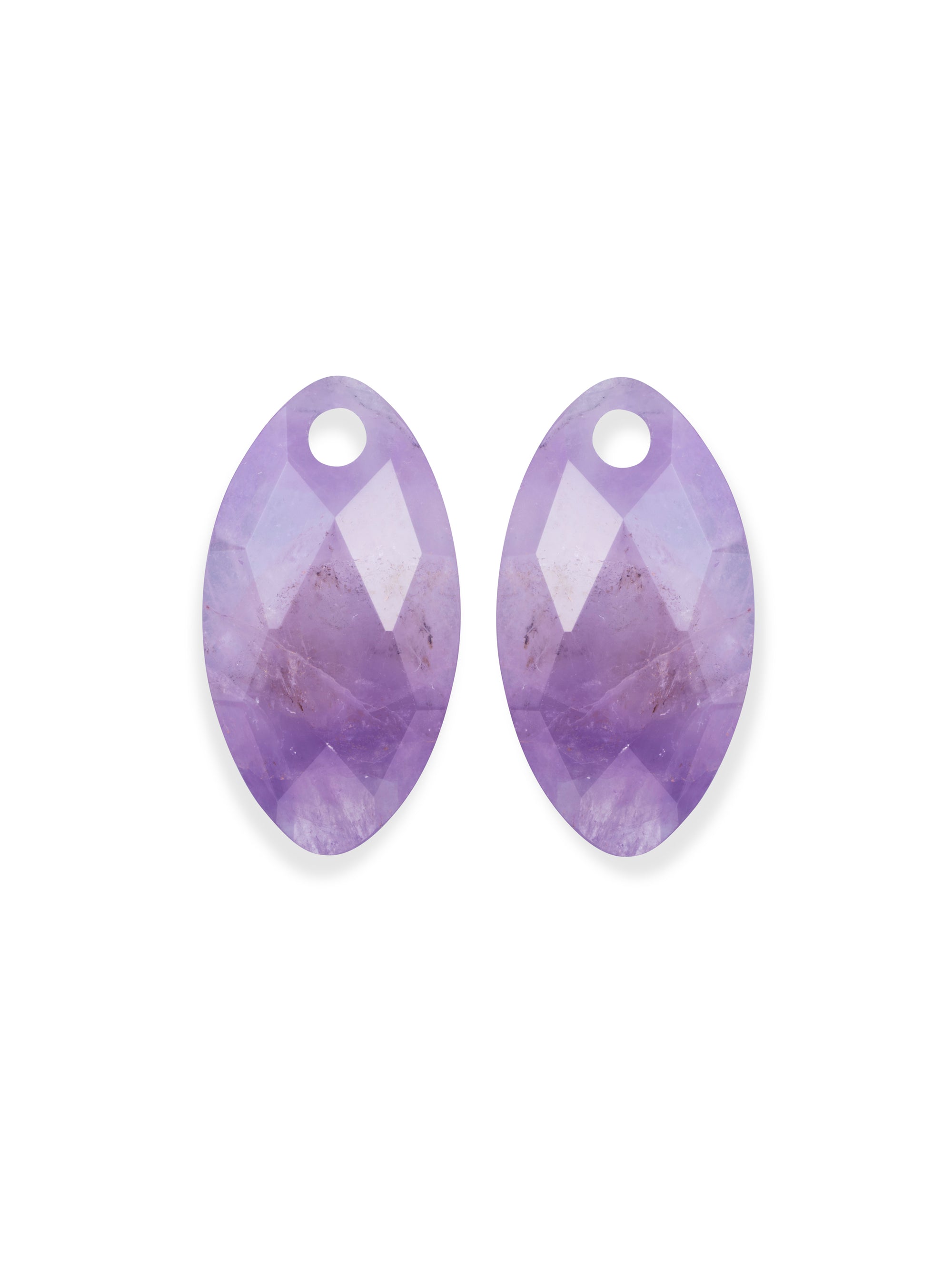Amethyst Leaf oorbel edelstenen