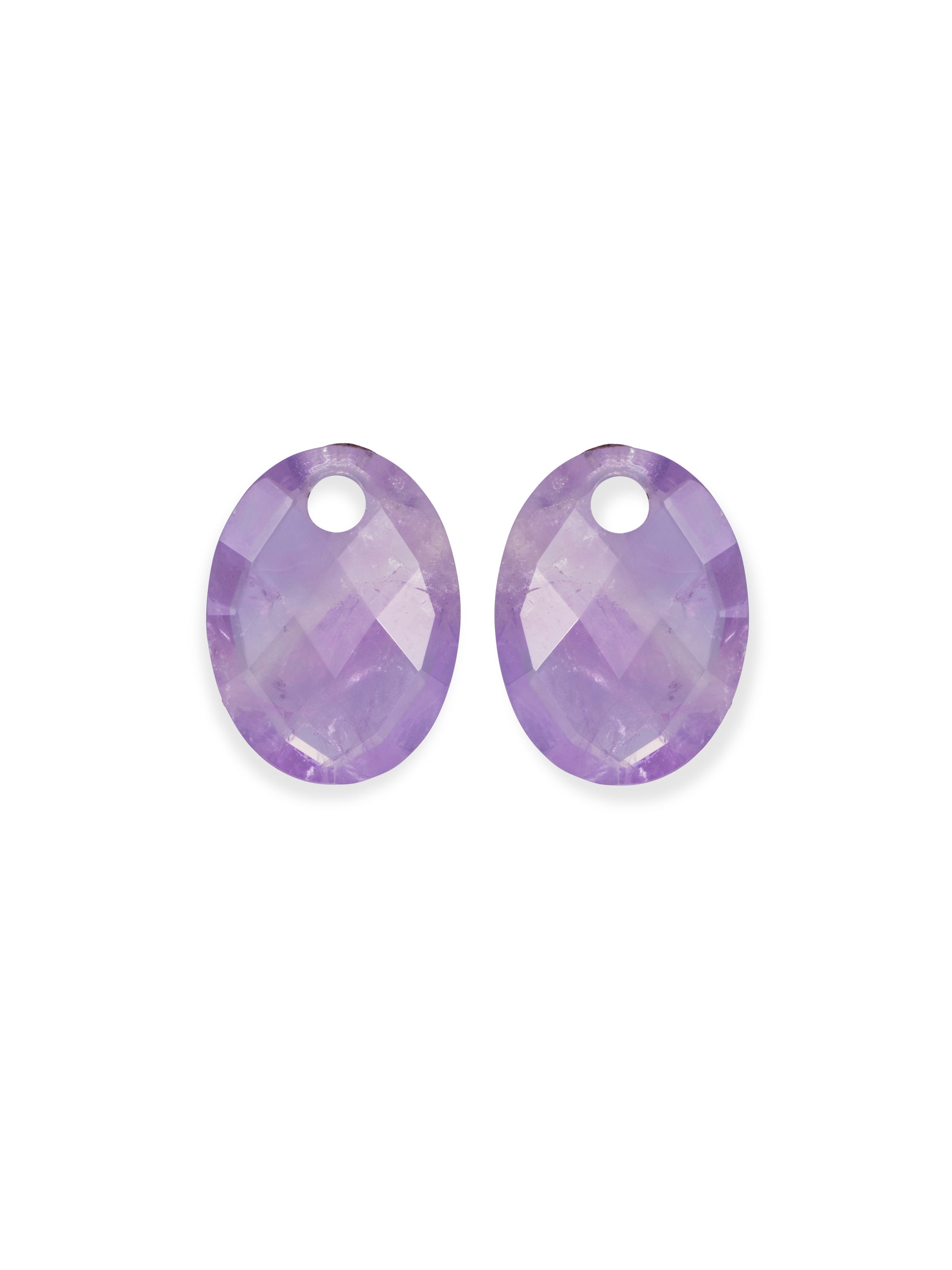 Amethyst Medium Oval oorbel edelstenen