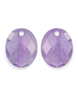 Amethyst Large Oval oorbel edelstenen