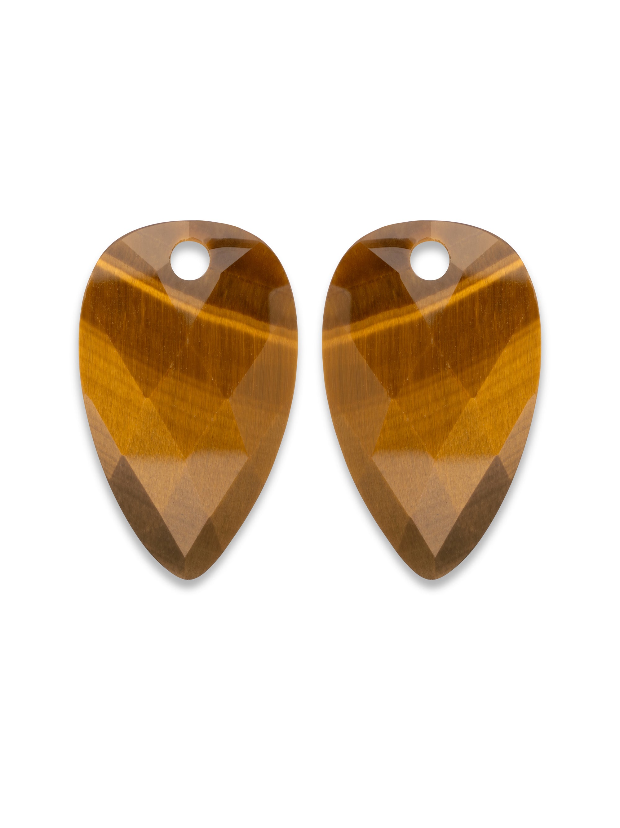 Tiger Eye Blossom oorbel edelstenen