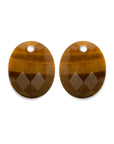 Tiger Eye Large Oval Oorbel Edelstenen