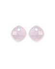 Rose Quartz Cushion Cut oorbel edelstenen