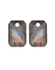 Labradorite Baguette oorbel edelstenen