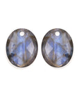 Labradorite Large Oval oorbel edelstenen