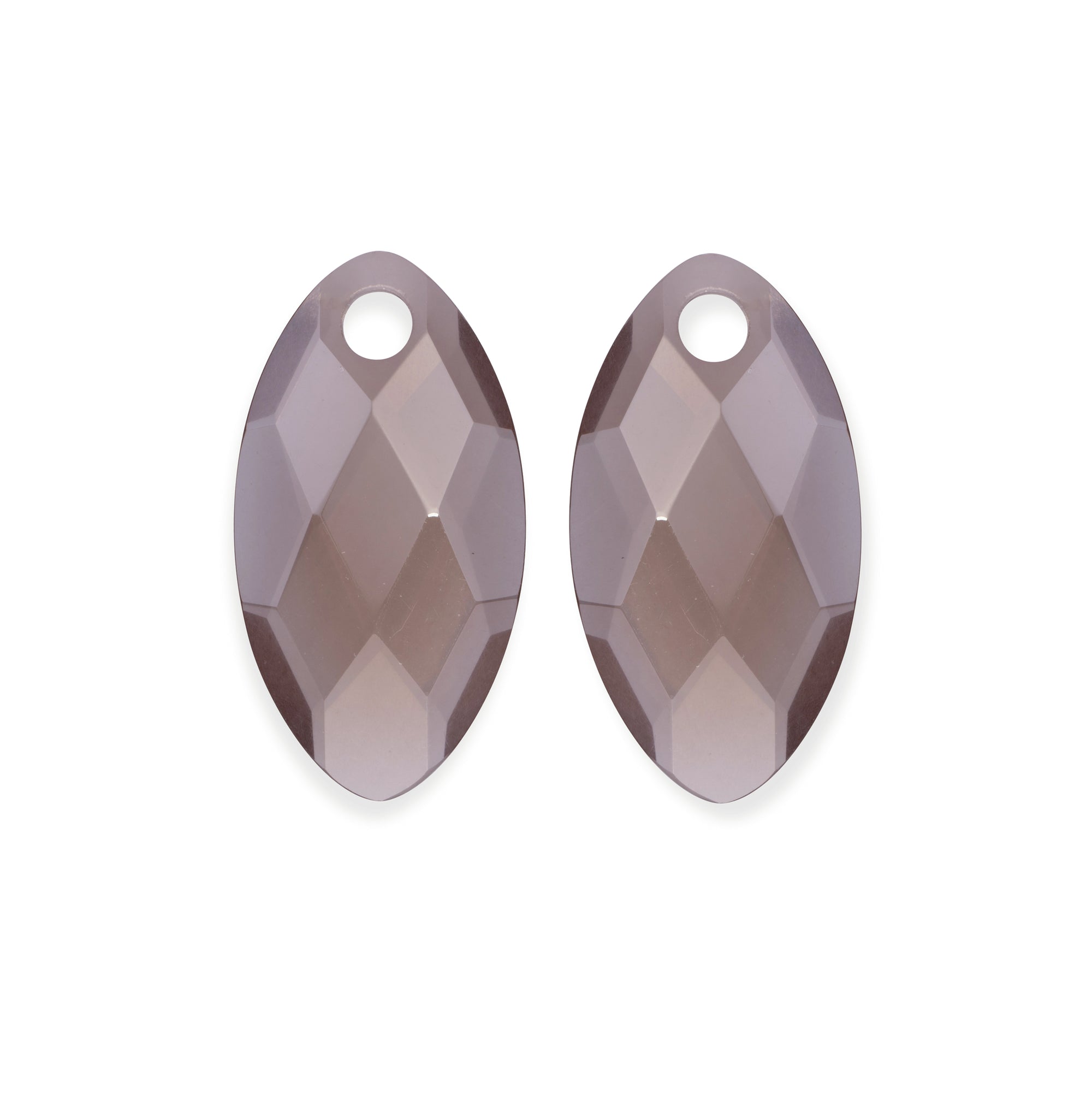Smoky Quartz Leaf oorbel edelstenen