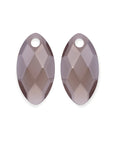 Smoky Quartz Leaf oorbel edelstenen