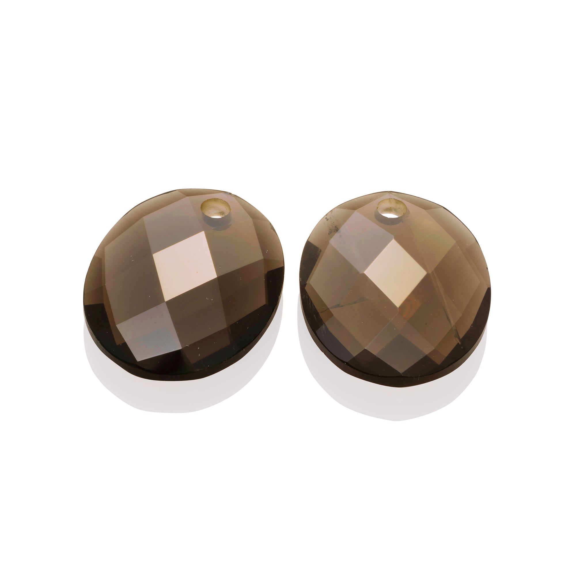 Smoky Quartz Large Oval Oorbel Edelstenen
