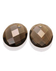 Smoky Quartz Large Oval Oorbel Edelstenen