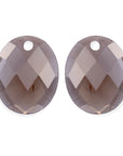 Smoky Quartz Large Oval Oorbel Edelstenen