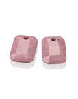Pink Rhodonite Baguette Oorbel Edelstenen