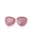 Pink Rhodonite Trillion Cut Oorbel Edelstenen