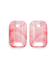 Cherry Quartz Baguette oorbel edelstenen