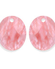 Cherry Quartz Large Oval oorbel edelstenen