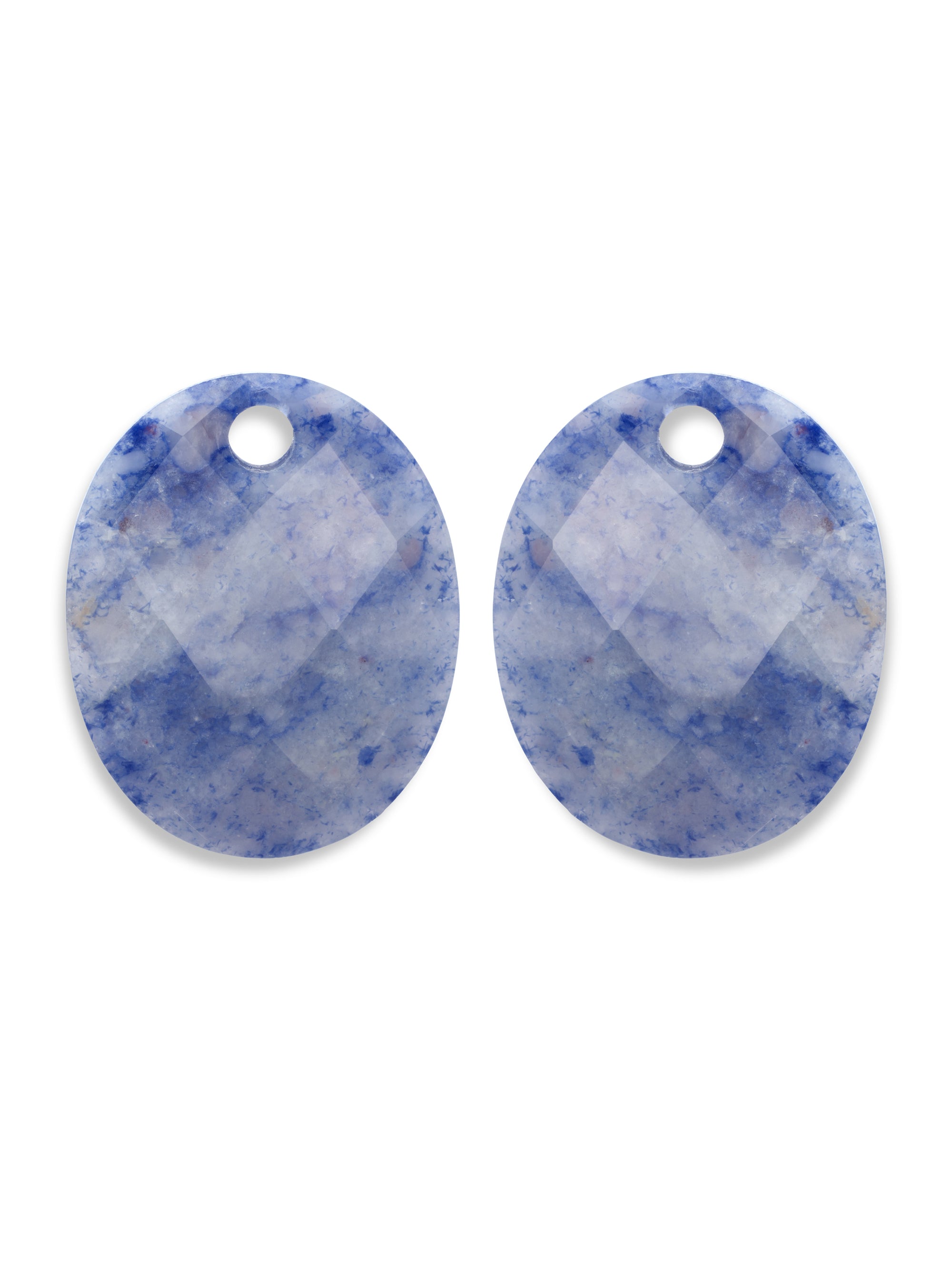 Blue Aventurine Large Oval oorbel edelstenen