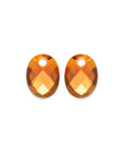 Citrine Quartz Medium Oval Oorbel Edelstenen