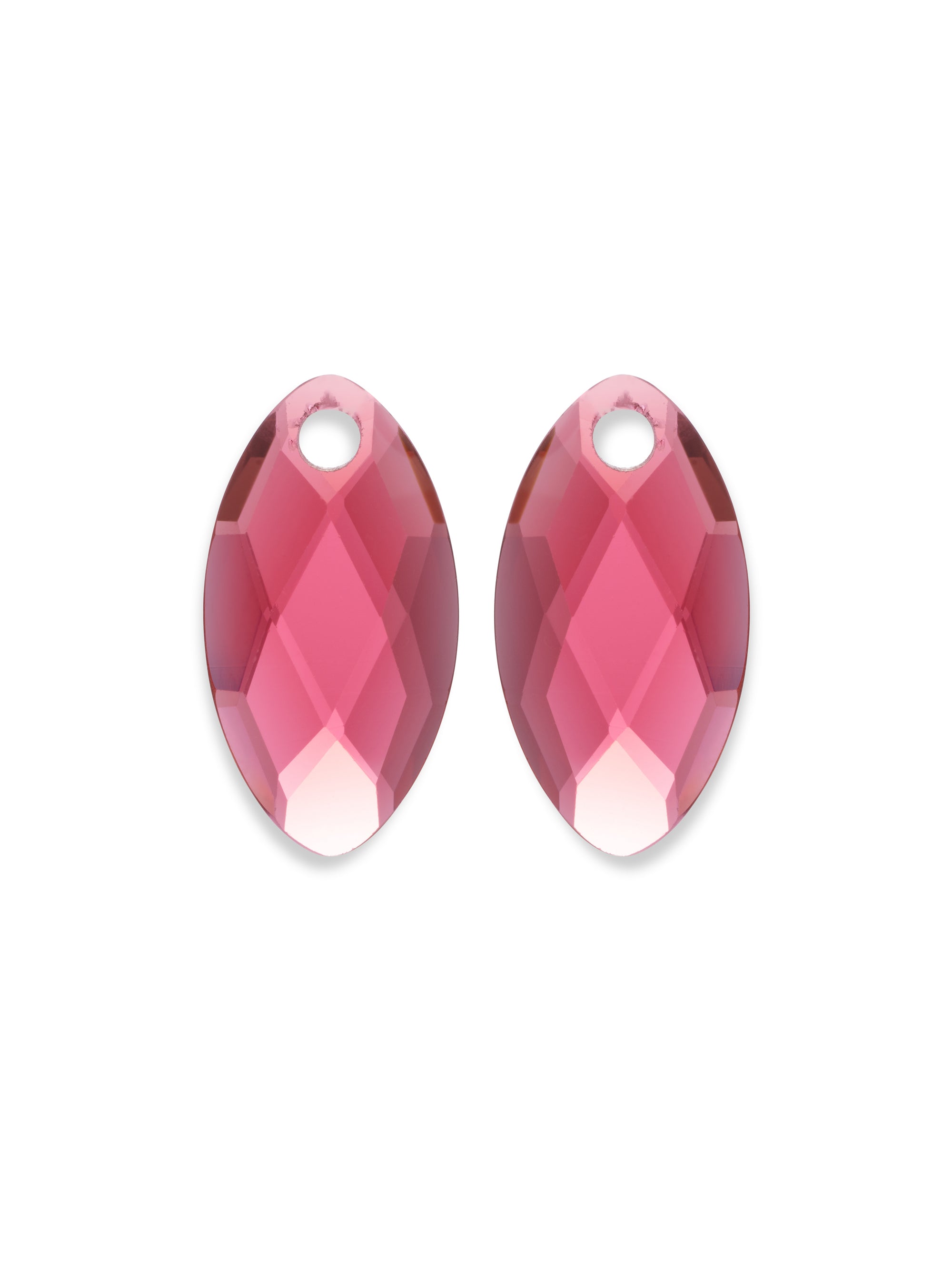 Fuchsia Quartz Leaf oorbel edelstenen