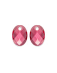 Fuchsia Quartz Medium Oval oorbel edelstenen