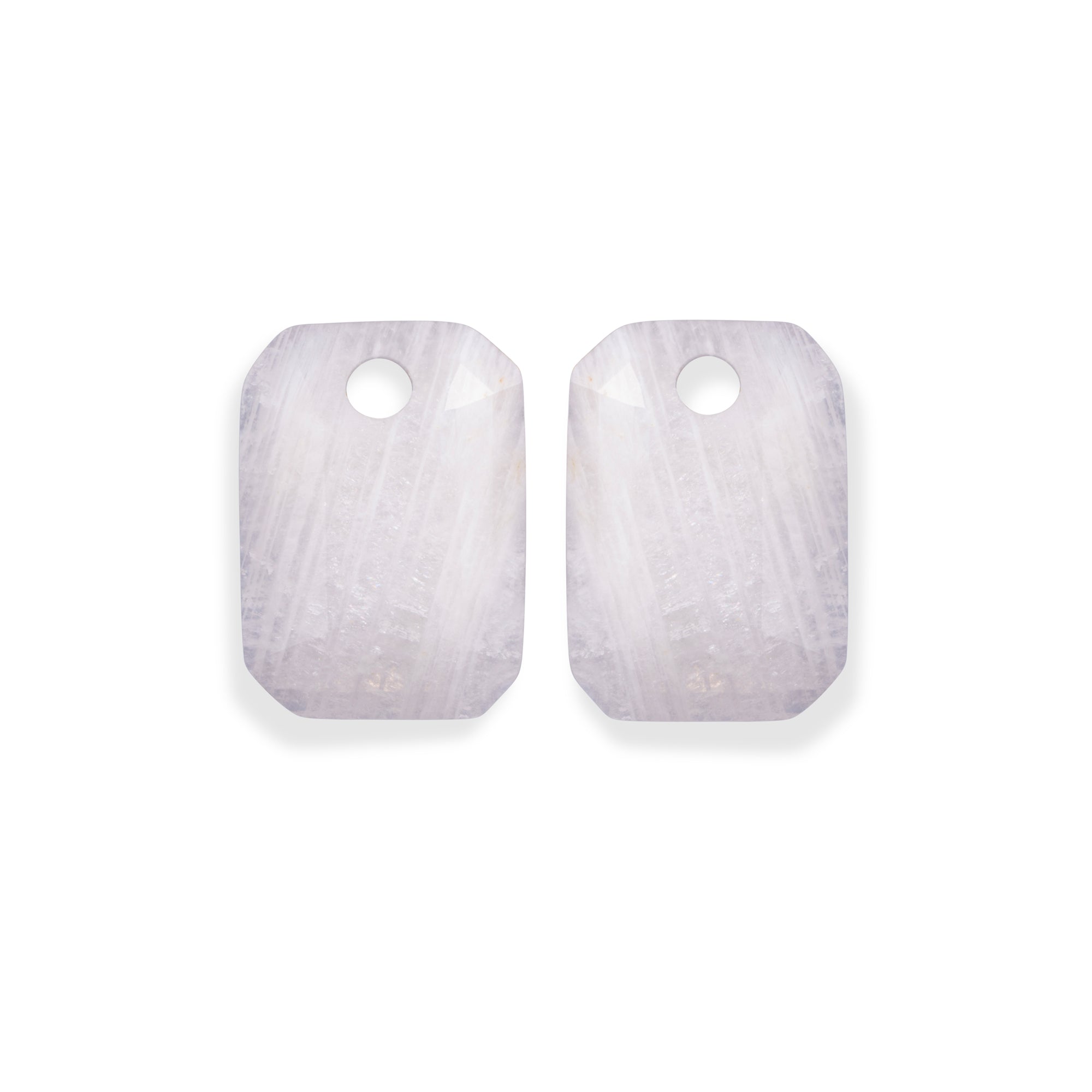 Moonstone Baguette Oorbel Edelstenen