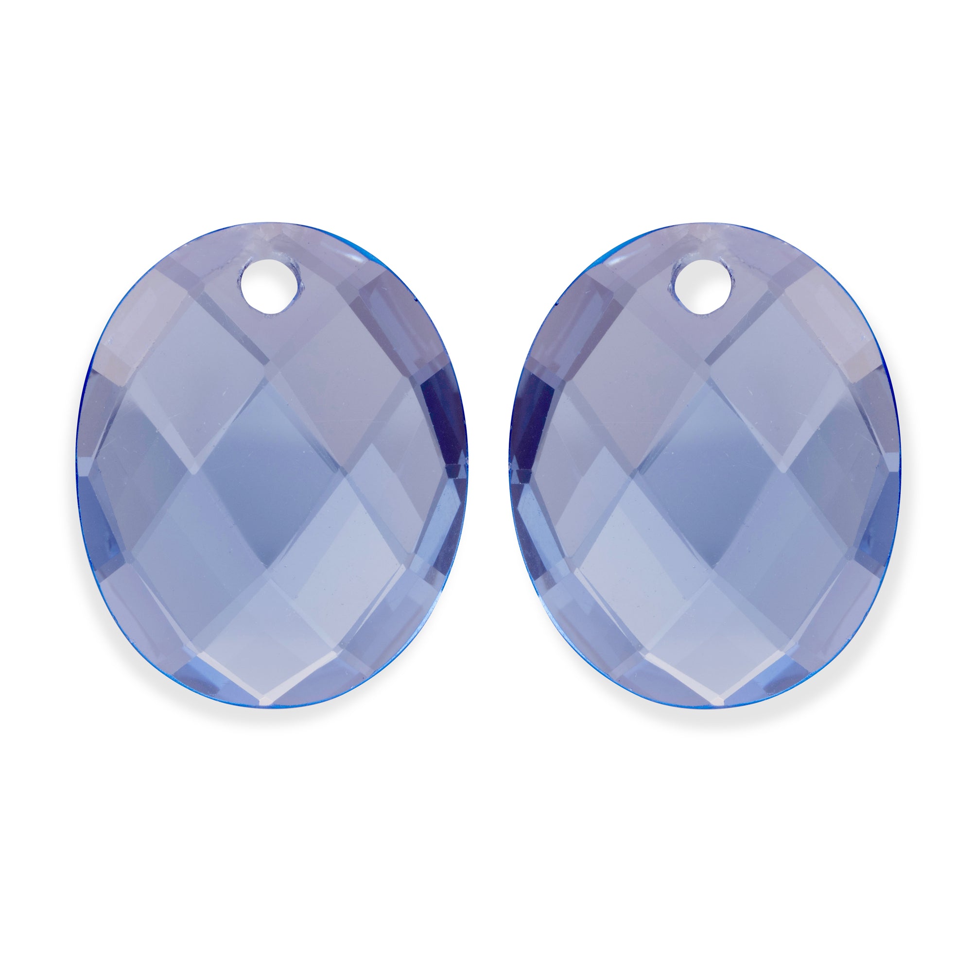 Aquamarine Quartz Large Oval oorbel edelstenen