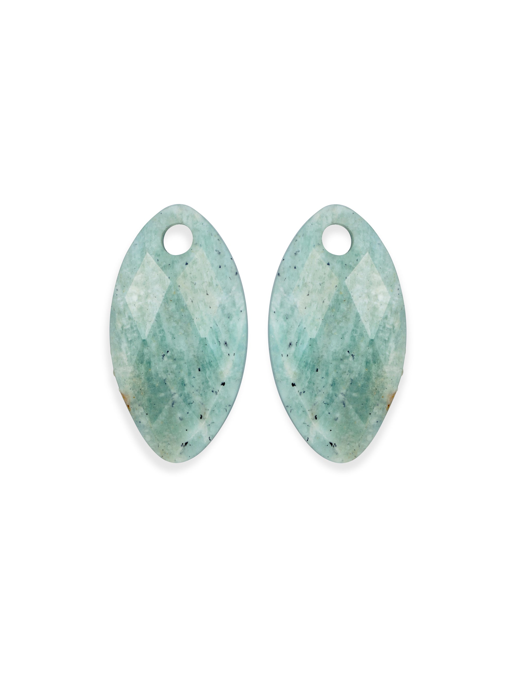 Rich Green Amazonite Leaf oorbel edelstenen