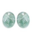Rich Green Amazonite Large Oval oorbel edelstenen