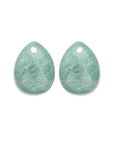 Rich Green Amazonite Afterglow oorbel edelsteen
