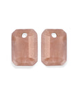 Sunstone Baguette oorbel edelstenen