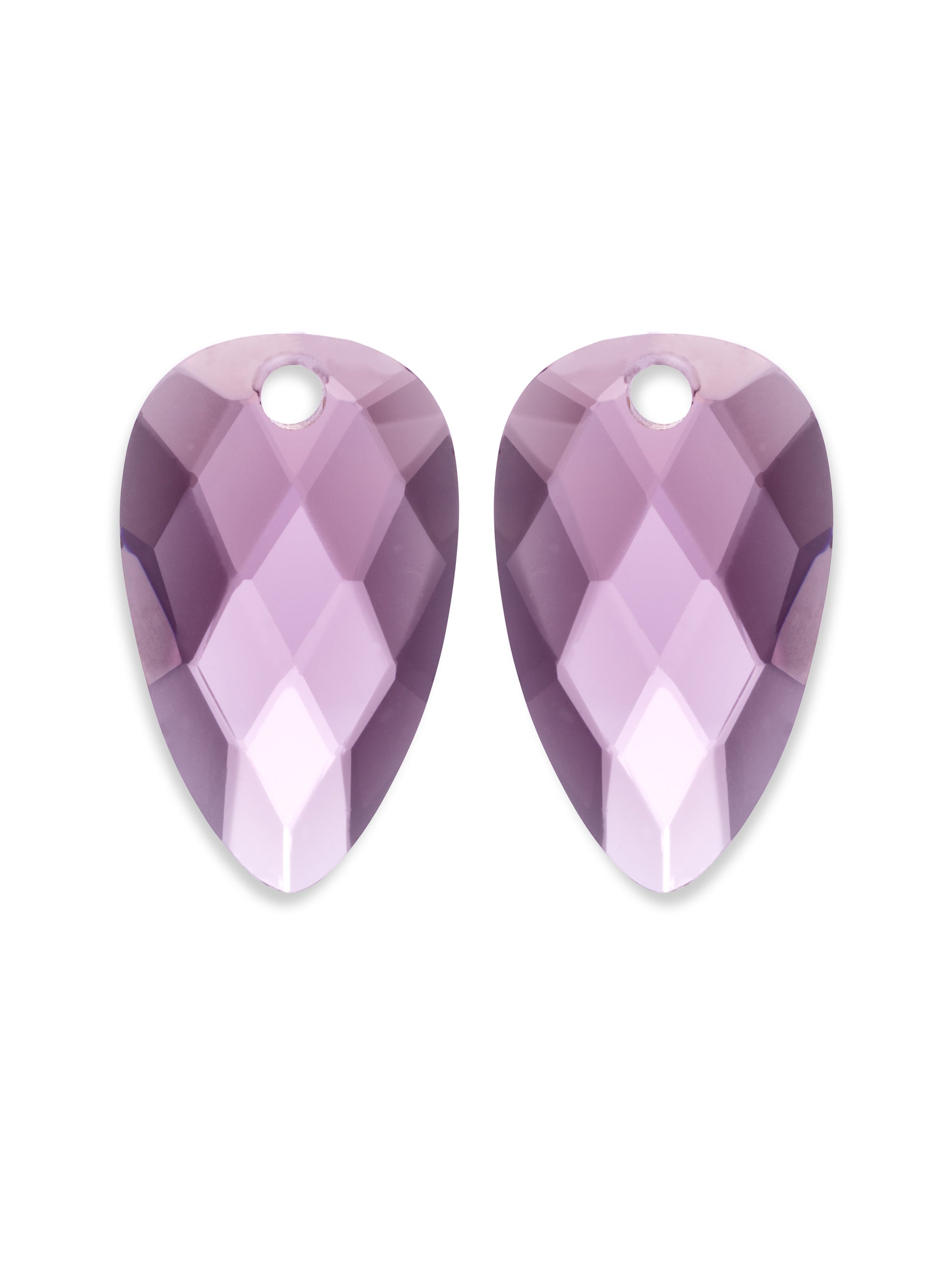 Aubergine Quartz Blossom oorbel edelstenen