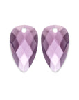 Aubergine Quartz Blossom oorbel edelstenen