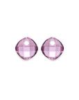 Aubergine Quartz Cushion Cut oorbel edelstenen