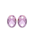 Aubergine Quartz Medium Oval oorbel edelstenen