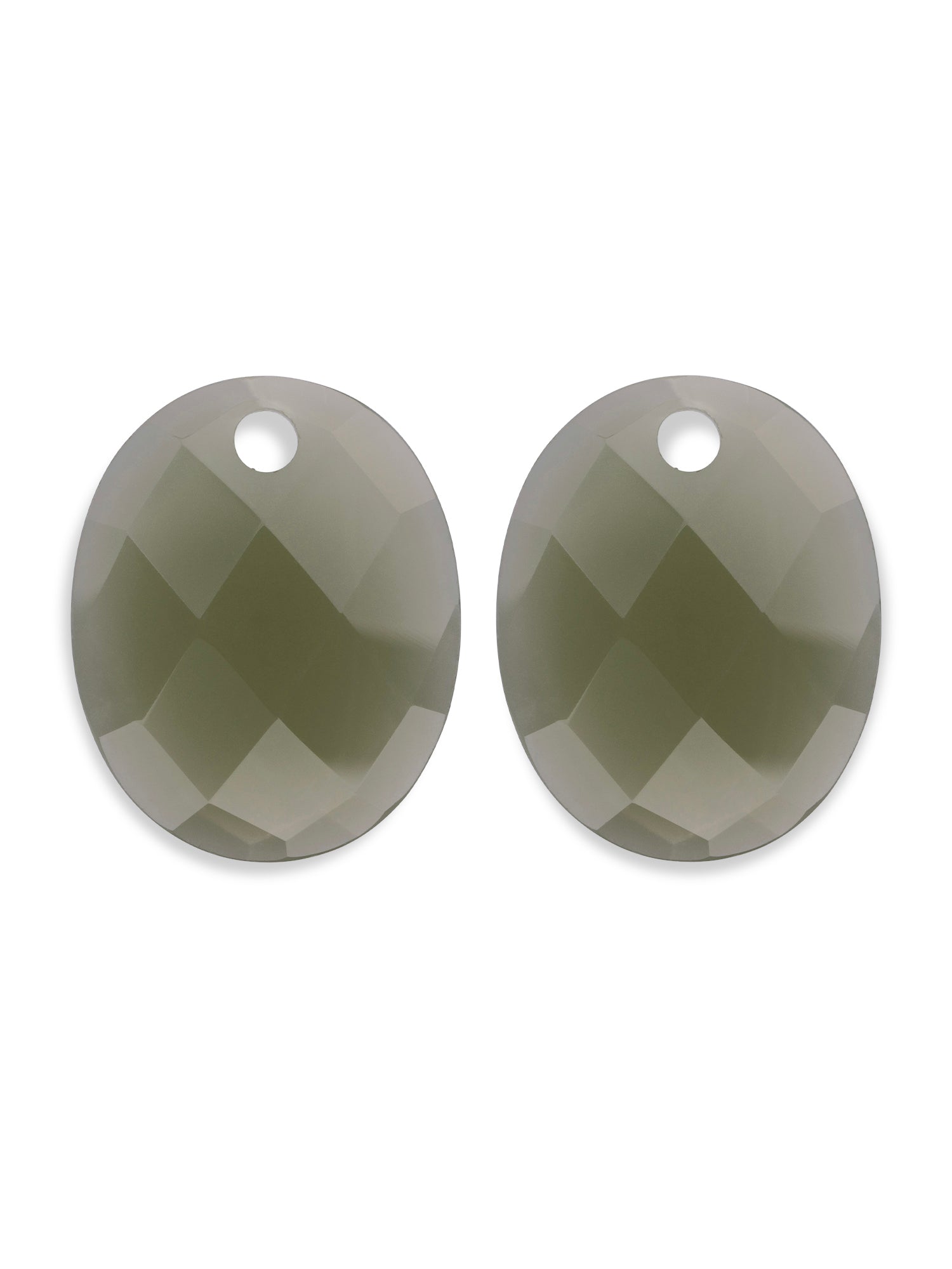 Lime Jade Large Oval oorbel edelstenen