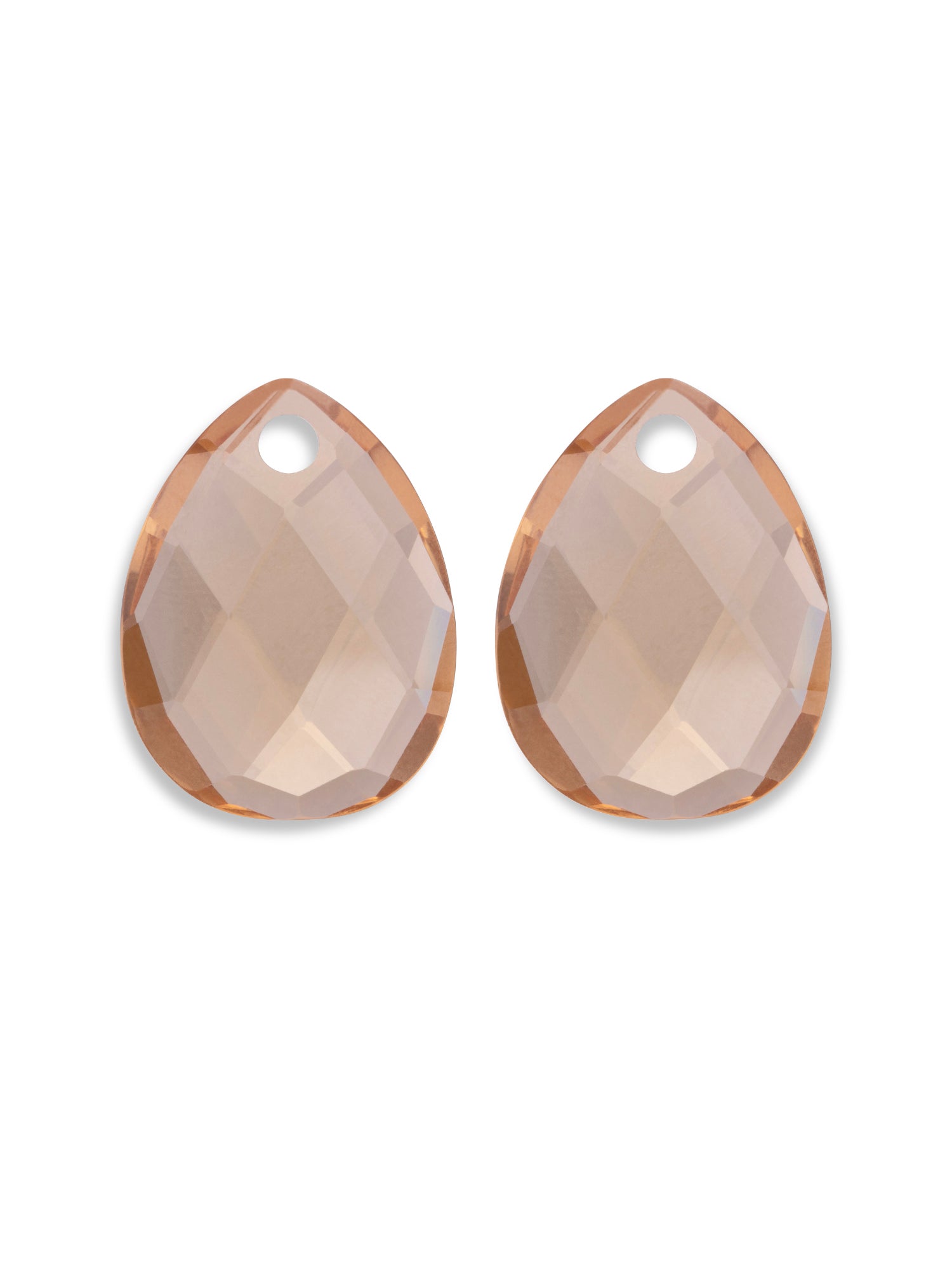 Light Citrine Quartz Afterglow oorbel edelsteen