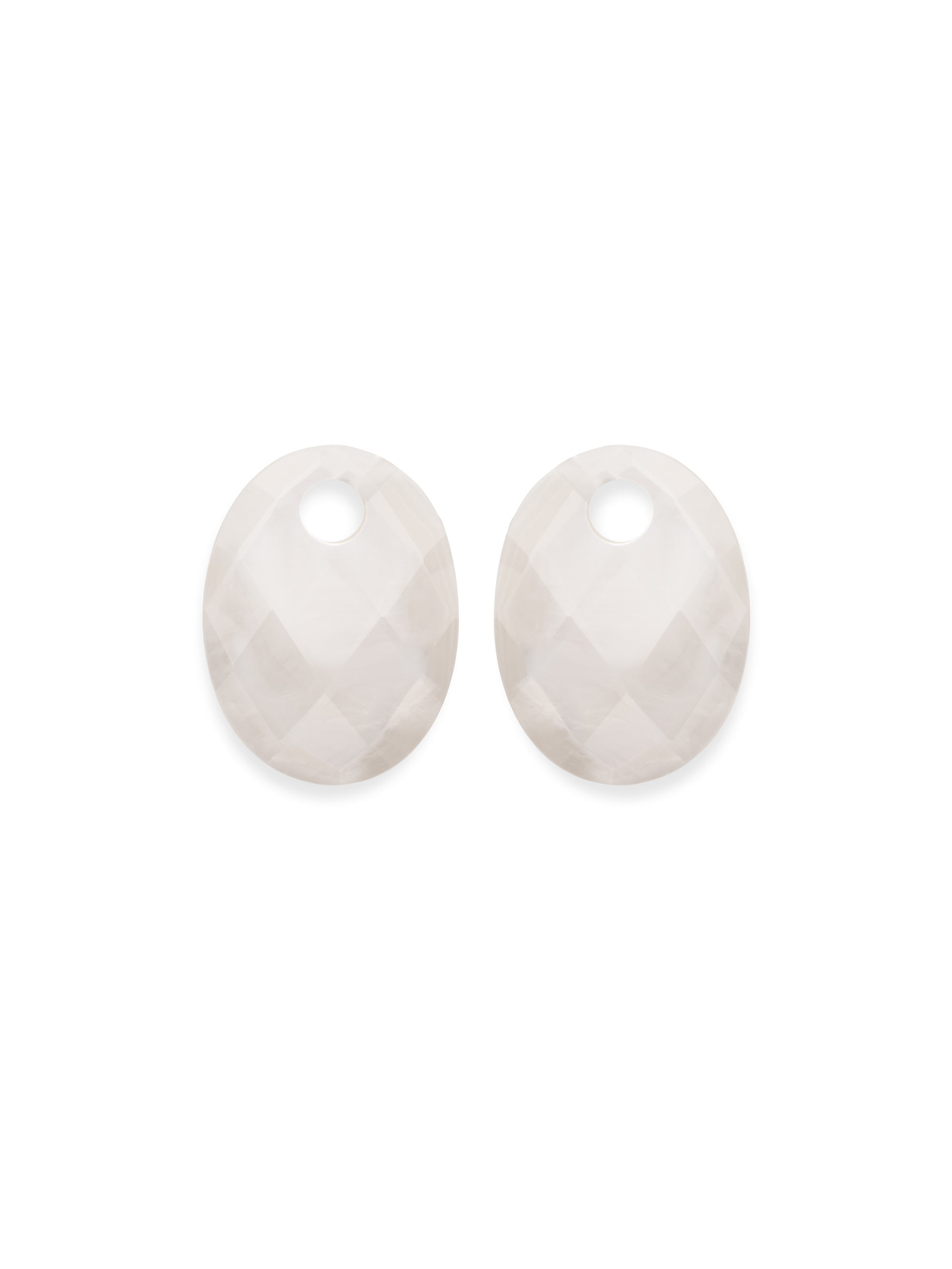 Mother of Pear Medium Oval oorbel edelstenen