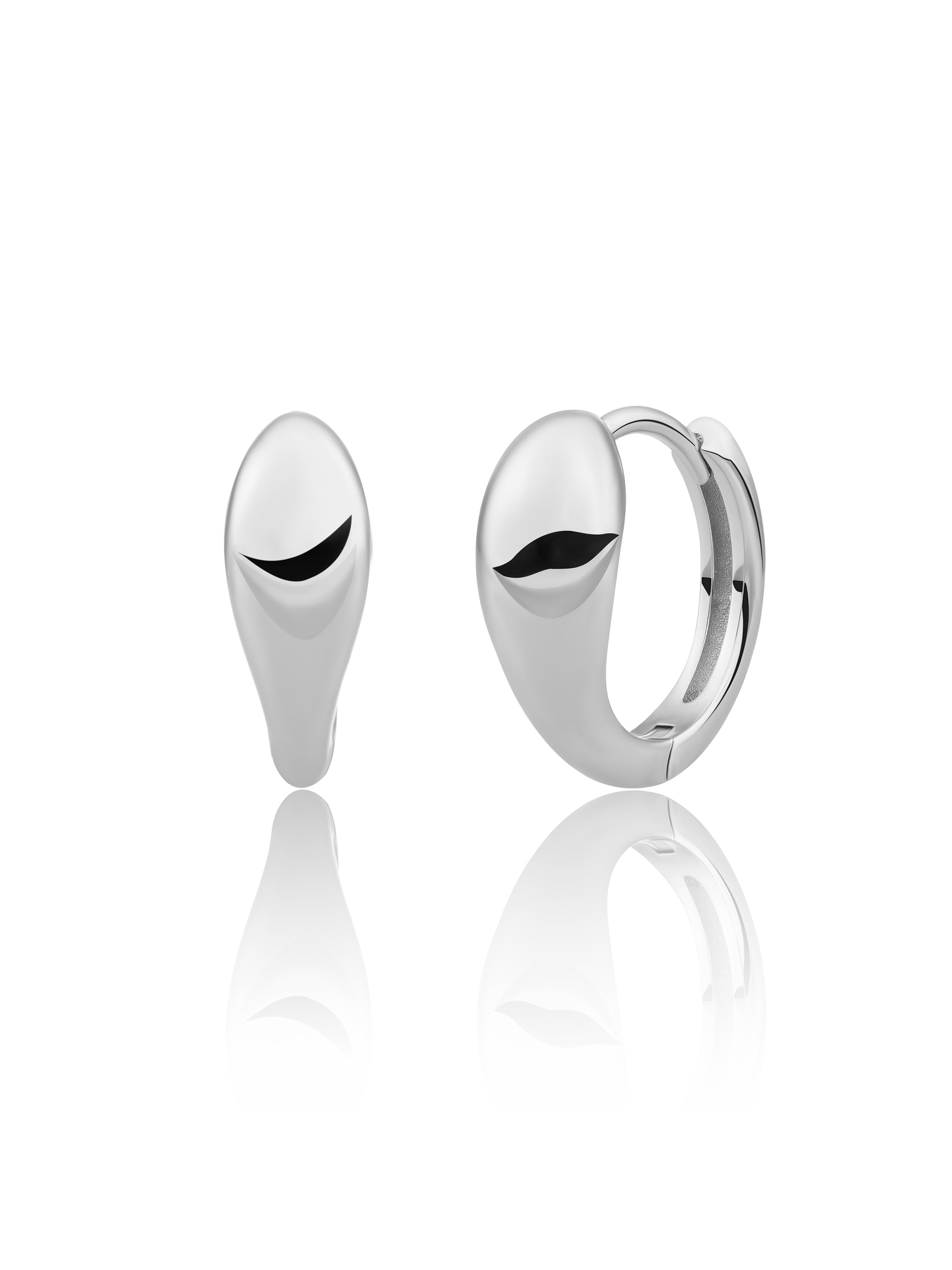 Bold Fuse Huggies small | Zilver