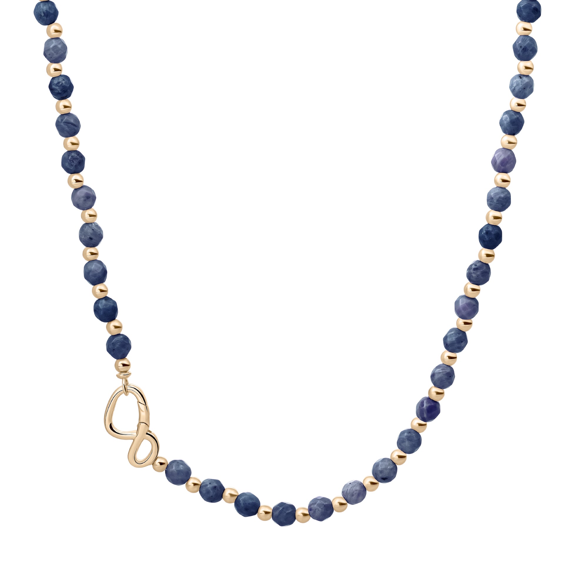Link Ketting Sodalite Mix l Goudkleurig
