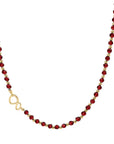 Link Ketting Ruby Quartz Mix l Goudkleurig