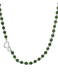 Link Ketting Green Onyx l Zilver