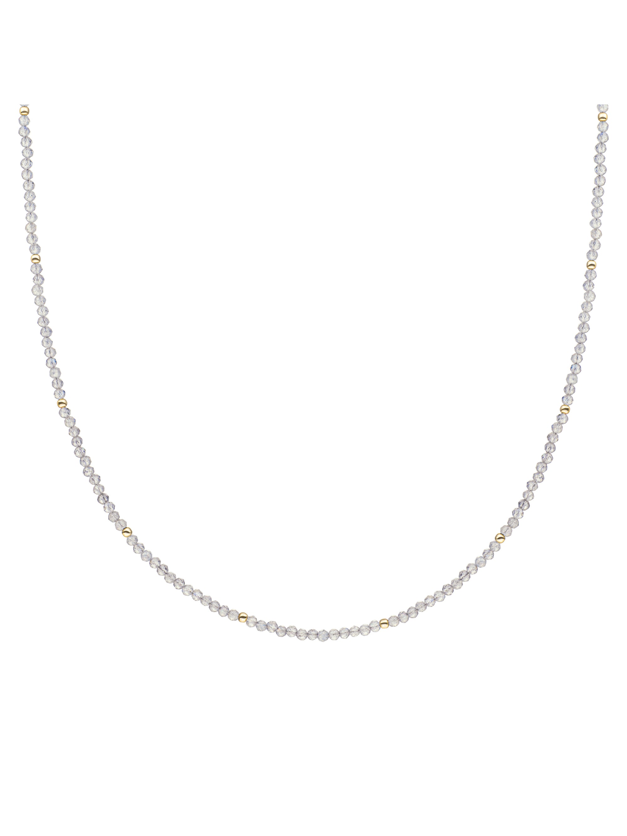 Labradorite Kralenketting 2mm Goudkleurig