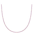 Aubergine Quartz Kralenketting 2mm Goudkleurig
