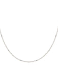 Moonstone Kralenketting 2mm Zilver