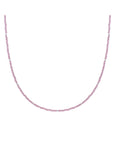 Aubergine Quartz Kralenketting 2mm Zilver