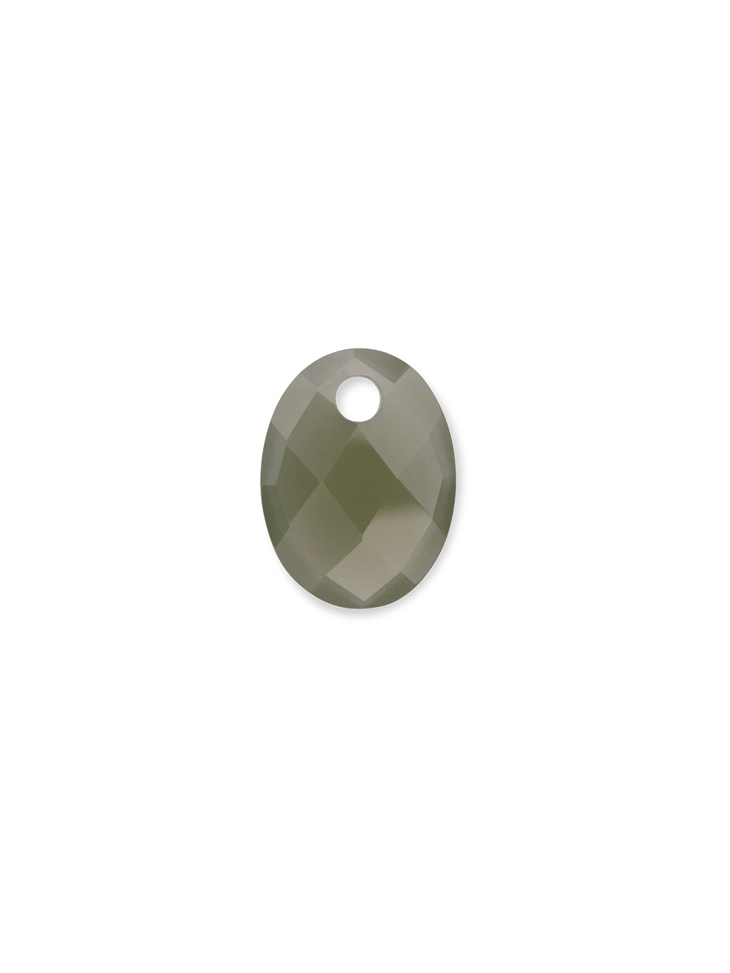 Lime Jade Medium Oval ketting edelsteen