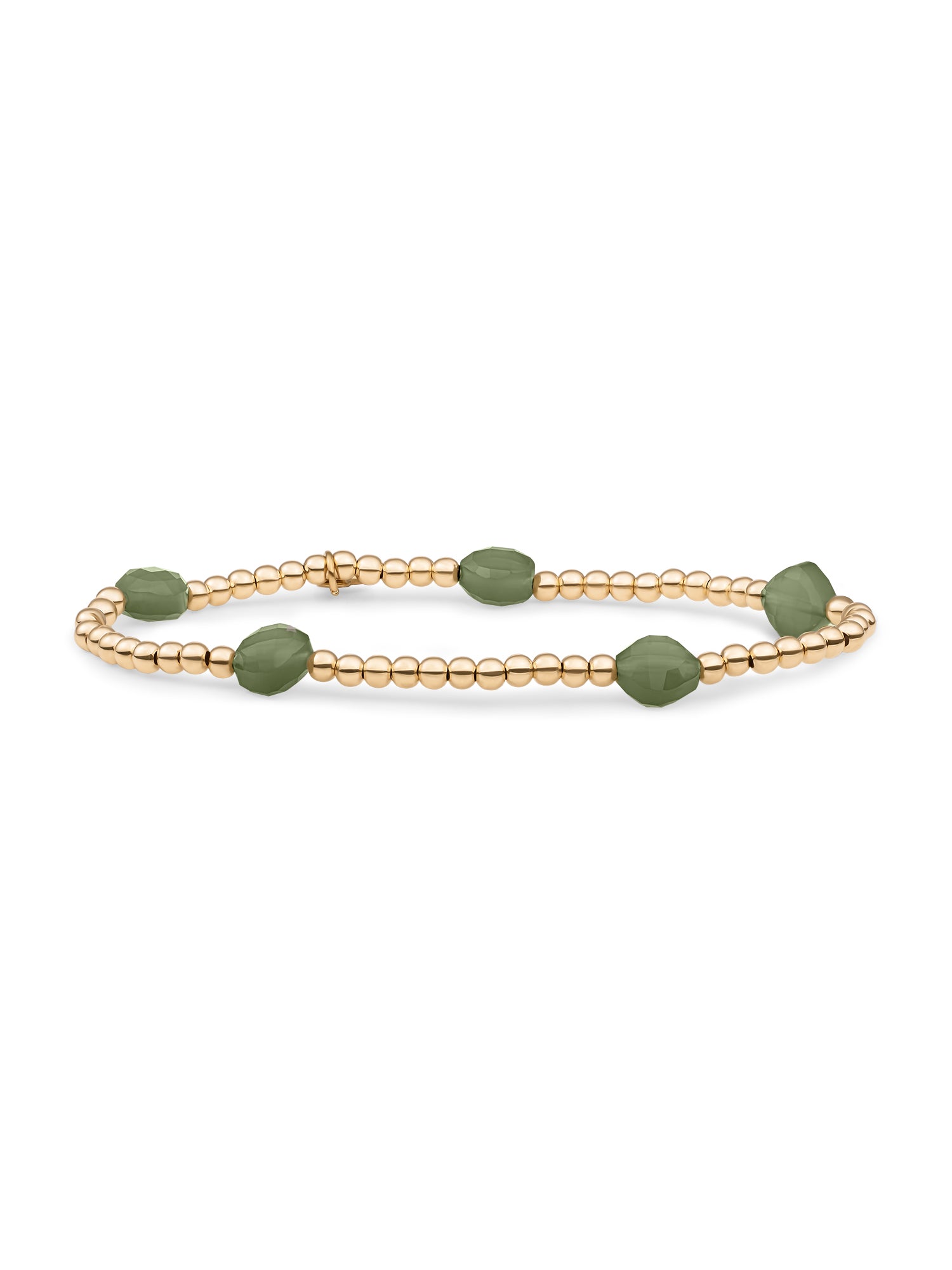 Lime Jade Cushion Cut armband