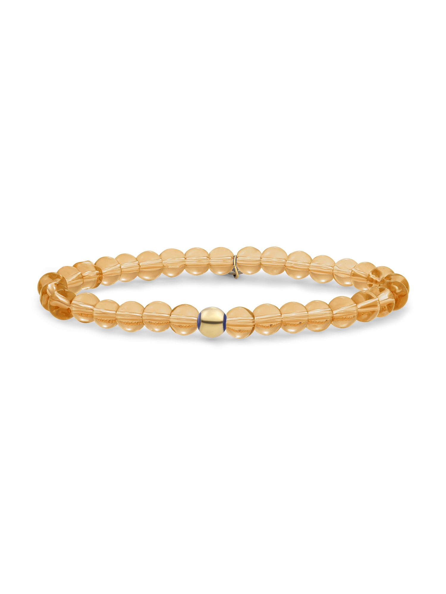 Light Citrine Quartz Saturn Large armband