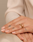 Twist Ring Sunstone | 9 karaat